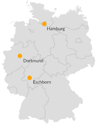 Niederlassungen der :conwic: Hamburg, Dortmund, Eschborn (bei Frankfurt/M)